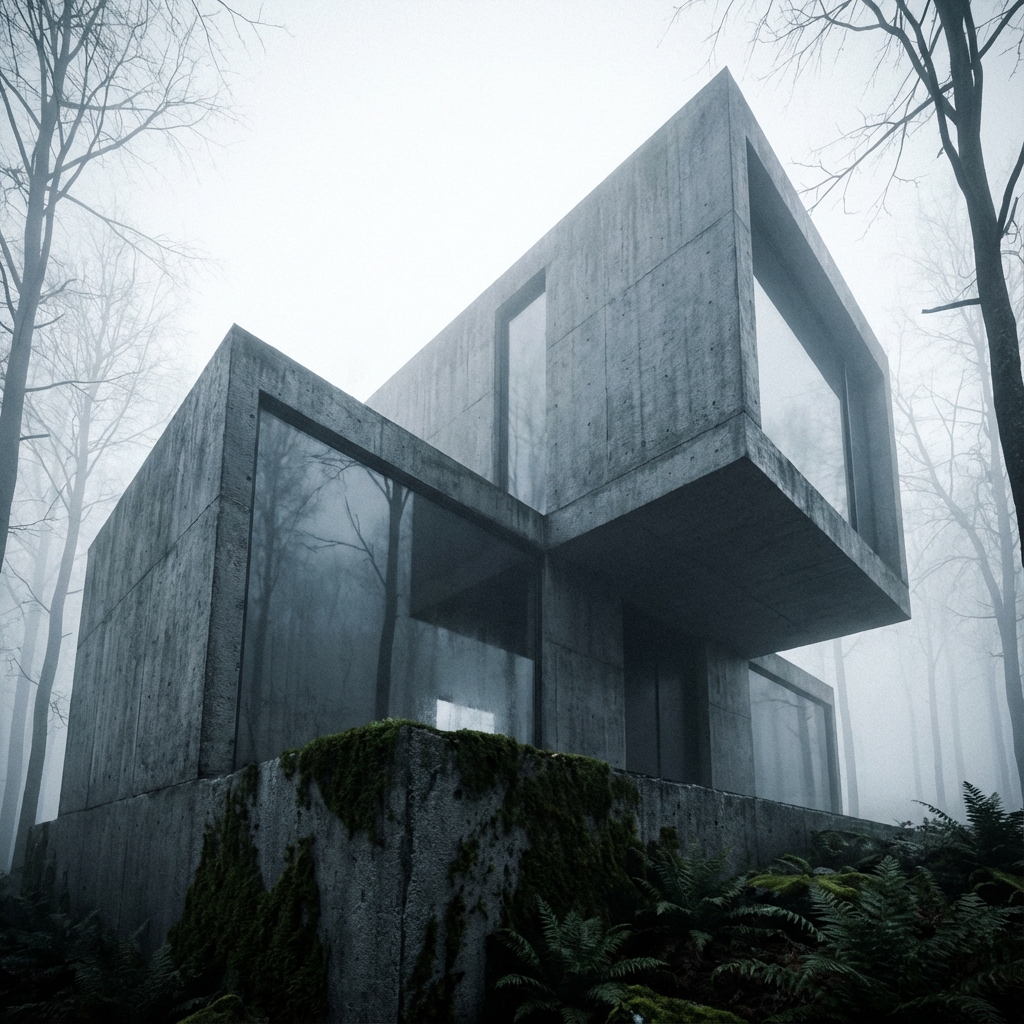 The Concrete House, a brutalist residential project